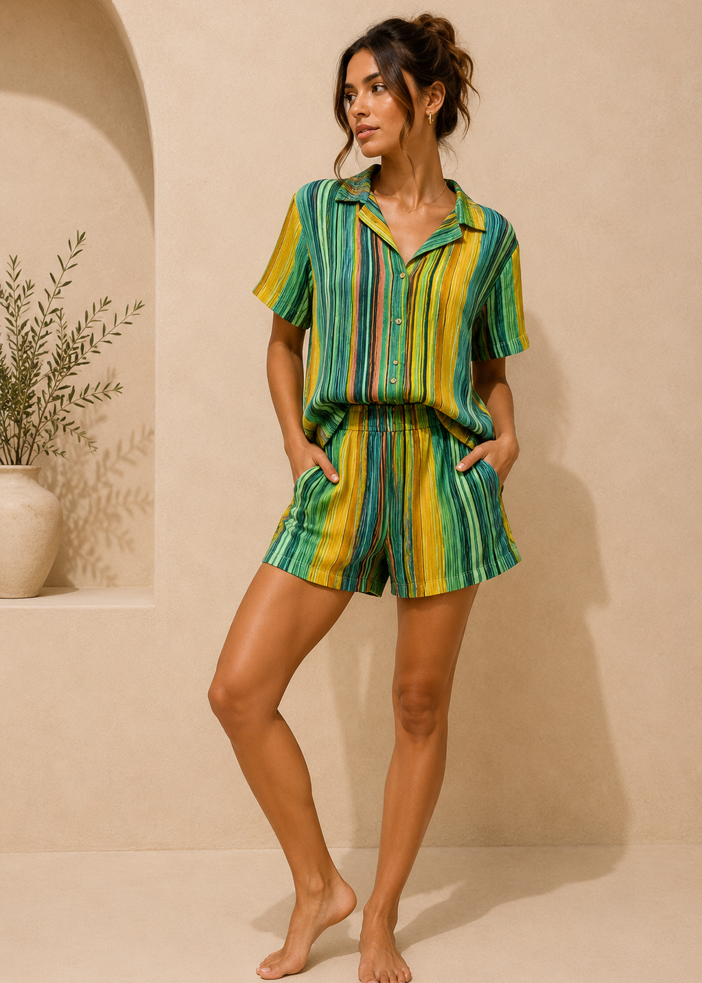 Émi's printed cotton 2 piece set
