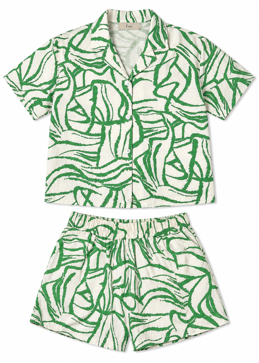 Émi's printed cotton 2 piece set